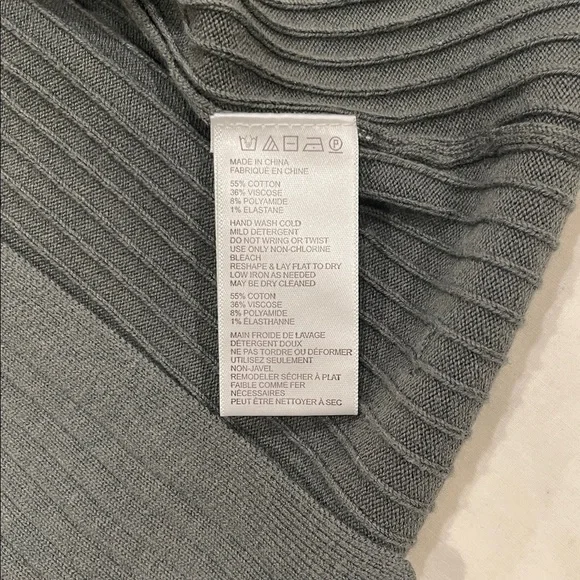 Free People Charcoal Ribbed Knit Mini Skirt - Picture 6 of 8